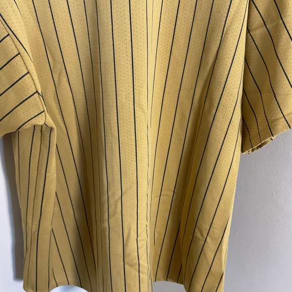 19. Houston Astros 90s GOLD pinstripe Majestic ALTernate jersey 2XL MLB vintage - Picture 9 of 11